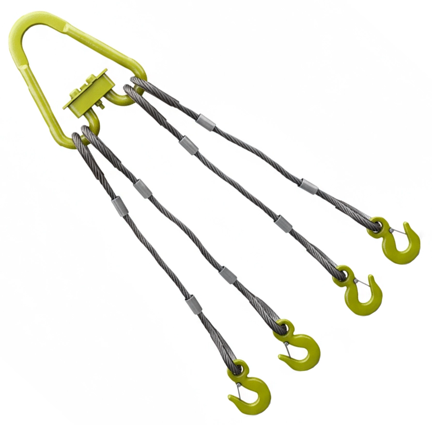 Строп канатный четырехветвевой 4СК-1.6т 8м (опрессовка)