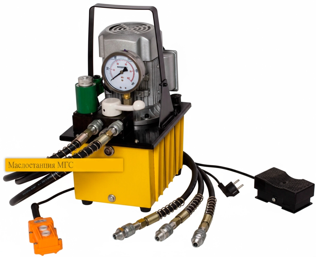 Гидравлическая насосная электростанция (двухпоточная маслостанция) МС 700-0.8П-Э-2 220В