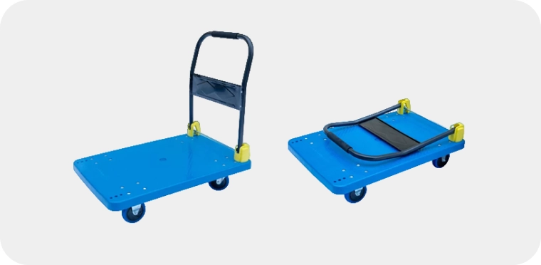 Тележка платформенная со складной ручкой