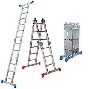 Лестница-трансформер 100 кг, 4.1 м, 2x3+2x4 ст. (сер. - 4034)