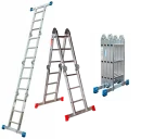 Лестница-трансформер 100 кг, 2.97 м, 2x2+2x3 ст. (сер. - 4023)
