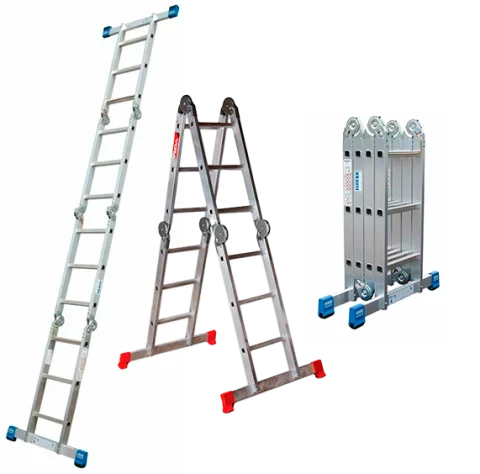 Лестница-трансформер 100 кг, 2.97 м, 2x2+2x3 ст. (сер. - 4023)